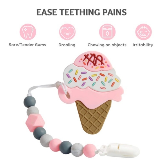 Baby Teether Ice Cream Cone - Picture 2 of 7